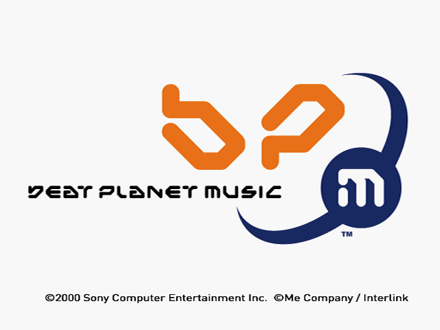 Beat Planet Music title screen for Playstation